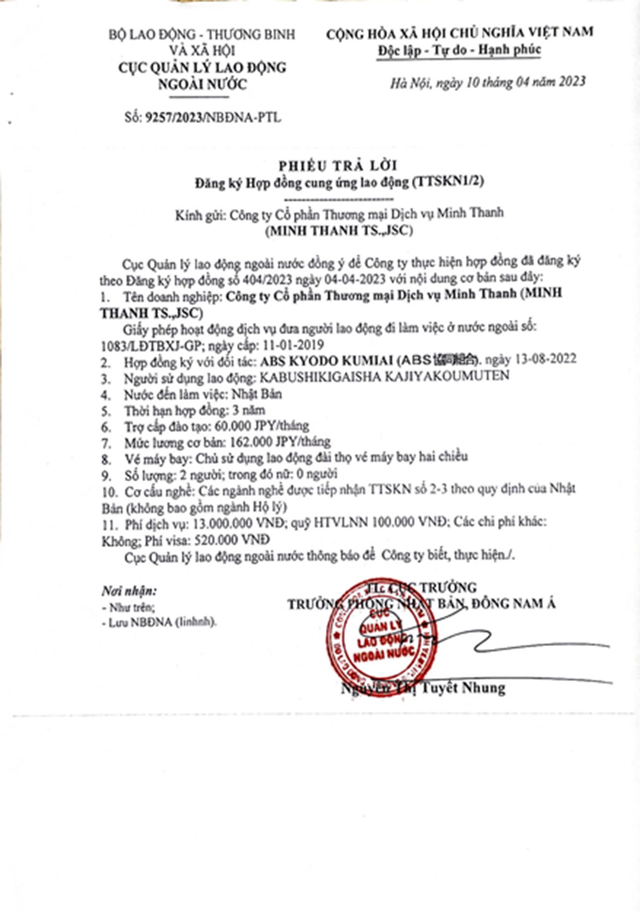 Thông tin tuyển chọn ABS Kyodo Kumiai – MT3343