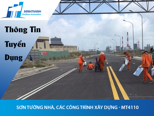 Tuyển dụng đơn hàng sơn tường nhà, các công trình xây dựng, kẻ vạch đường – MT4110